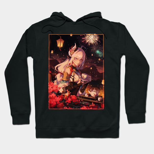 Shenhe & Lantern Rite Hoodie by SaucyBandit